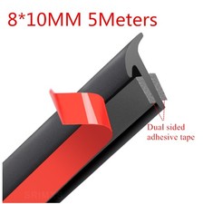 5M Dual Side Adhesive Tape Slanted T-Type 8mm*10mm Car Edge Sealing Strip Rubber