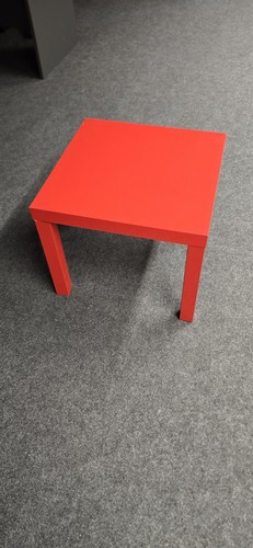 Ikea lack red side table - ikea,
