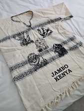 Kenyan Dashiki African Shirt Jambo Kenya Rhino Elephant Lion Cheetah