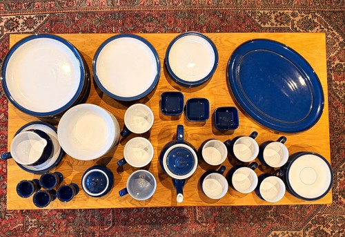 Denby blue white - denby, glossy