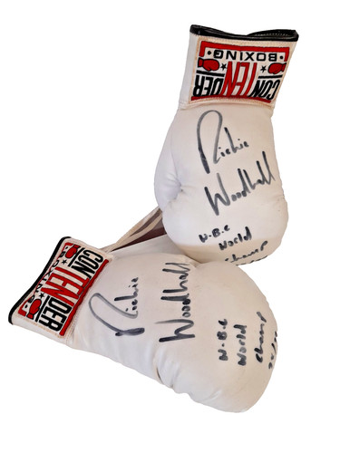 Richie woodhall signed boxing - signed,