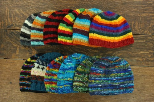 Wool knit beanie - wool,