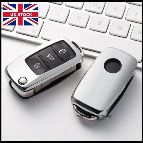 Chrome silver key cover - chrome,