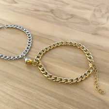 Gold and Silver Magnetic Heart