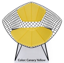 Bertoia Diamond Chair Replacement Cushion and Back Rest -  Eames Era Mid Century
