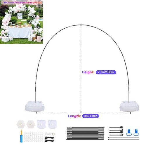 Adjustable table balloon arch - balloon,