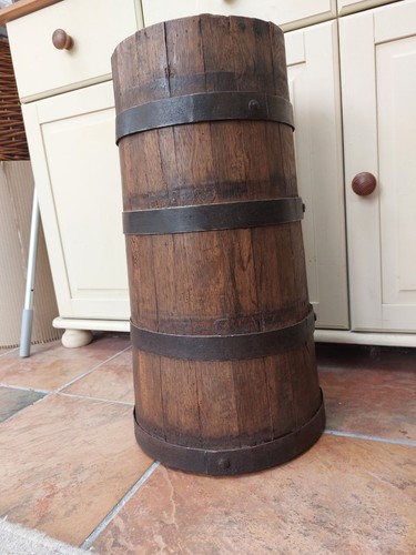 Antique wooden butter churn