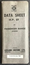 LEYLAND Data Sheet HP 69 For