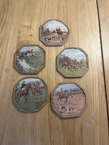 Vintage fox hunting scene - vintage,