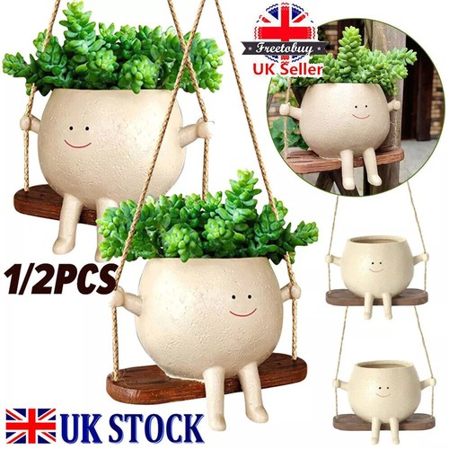 Swing face planter - planter, hanging