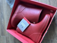 HUNTER Wellies Kids First Classic Wellington Boots Military Red Uk2 EU34 NEW