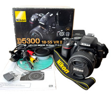 Nikon D5300 DSLR Camera 18-55mm VR II Kit 24.2MP – Boxed