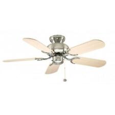Fantasia Capri 36in Ceiling Fan Stainless Steel with Washed Oak Blades 110255