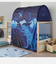 IKEA Kura Reversible Bed White/pine 90x200 cm - with canopy