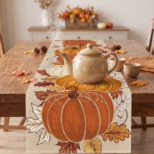 Decorative pumpkin table - pumpkin,
