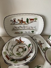 Wedgewood Hunting Scenes China  Royal Staffordshire Also 10 Items
