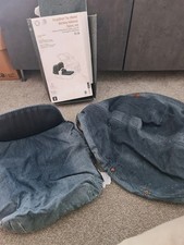 Bugaboo Donkey Limited Edition Diesel Denim Extendable Sun Canopy Hood Apron 