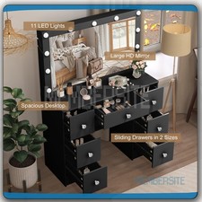 Black Dressing Table With