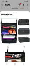 Travel Luggage Organizer with Hanging Shelves Hanging Travel Bags UK