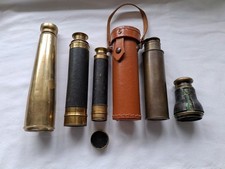 5 x vintage antique brass