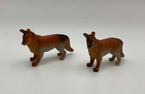 Plastic german shepherd dog - plastic,