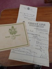 ORIENT LINE R.M.S ORONSAY