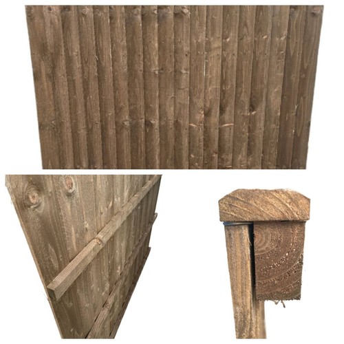 Feather edge fence panels - feather,