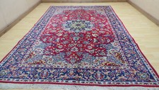 Large Persain Carpet Rug Hand Made Wool Vintage Living Room 11ft 9" x 7ft 5"