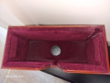 Wooden box stand with plush velvet pillow lining, 4/4 Cello (From the USA)