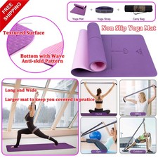 Yoga Mat Non Slip, 1/4 inch