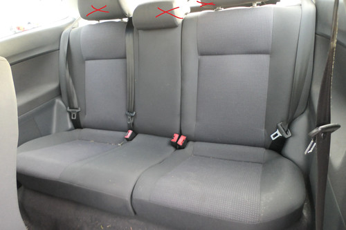 Polo 9n3 seat rear - rear,