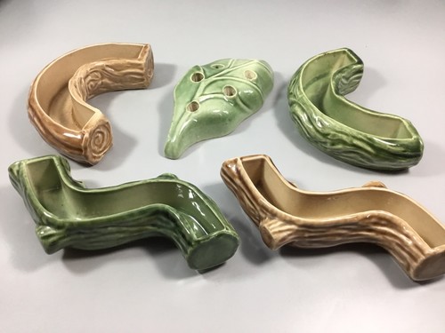 Wade posy log dishes - posy, leaf