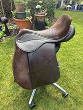 18” Brown Verona Dresssge/Show/VSD Saddle- The Saddle Company Suede Seat/knee
