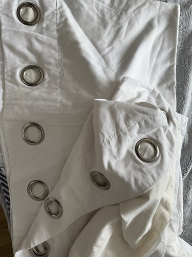 Ikea white curtains - white,