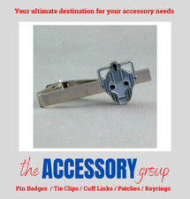 New Dr Who Cyberman Head TV series White tie clip Enamel metal Tie-pin clip
