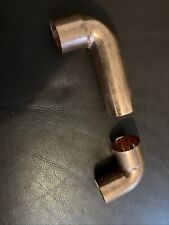 28mm Copper End Feed 90 Bend Male To Female X2 1 Long 1 Short