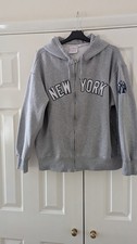 Mens Grey Zip Up Hoodie Size