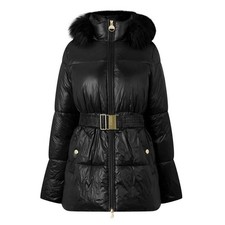 new womens BARBOUR quilted jacket hooded SASKIA size uk 14 eur 40 us 10 RRP £289