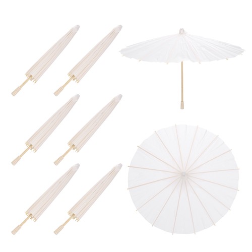 6pcs paper umbrellas - 16",