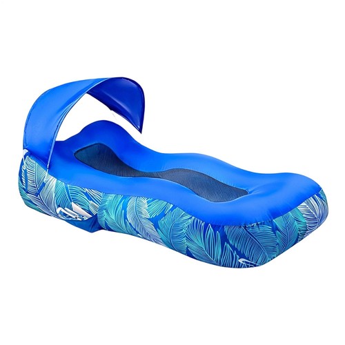 Inflatable lounger with canopy - inflatable,