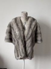 Silver Sapphire Real Mink Fur
