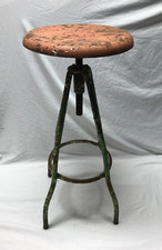 Antique Shabby Green & Orange