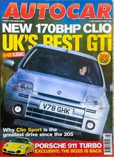 AUTOCAR MAGAZINE 01-DEC-99 -