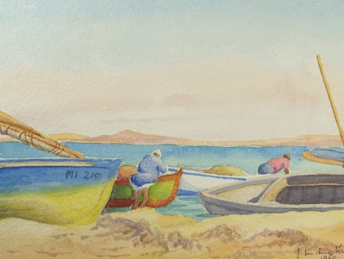 Original watercolour north - watercolour,, 'north