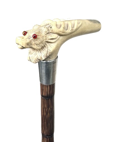 Vintage antique carved antler - vintage,