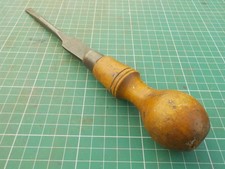 Vintage Wooden Handle Screwdriver Tool