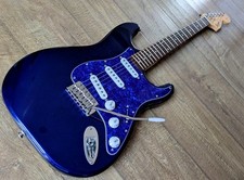 STUNNING Fender Squier Strat Blue/Pearloid w Vintage Hendrix 69 Alnico PUP's