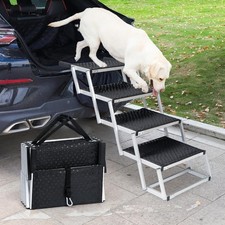 Dog Ramp Step Stairs Foldable for Car SUV Telescoping Pet Step Stairs Ladder