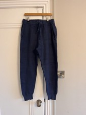 Zara mens blue knit joggers size M