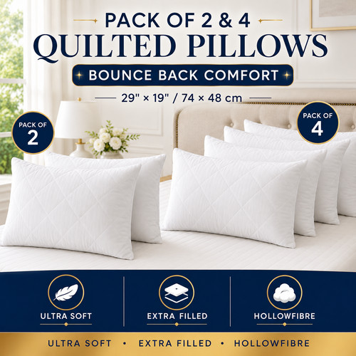 Quilted pillows pack 4 - quilted,